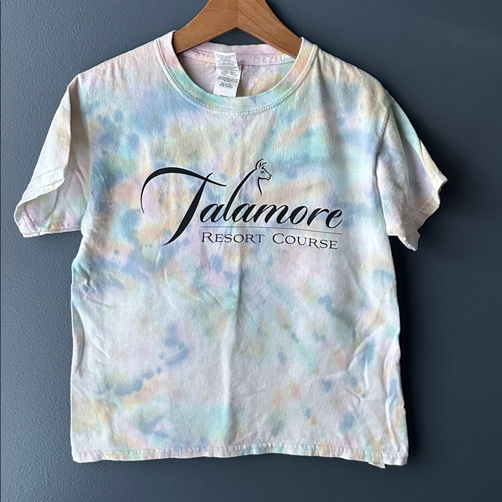 ⛳️ TALAMORE RESORT COURSE kids tee shirt size small tie dyed EUC